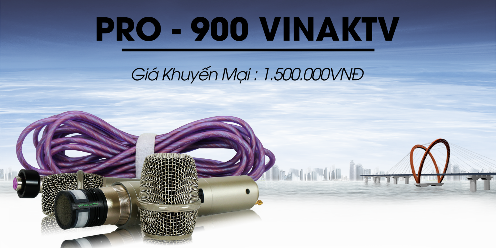 Micro có dây Pro 900 VinaKTV